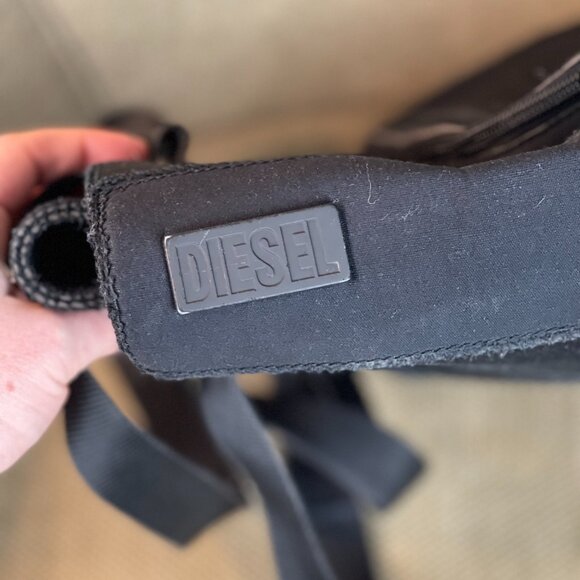 DIESEL Black Tote Bag Lunch Bag Shoulder Bag Neoprene - Picture 5 of 5